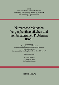 Numerische Methoden bei graphentheoretischen und kombinatorischen Problemen von Collatz, MEINARDUS, WETTERLING