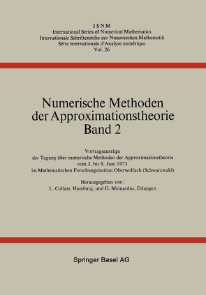 Numerische Methoden der Approximationstheorie von Collatz, MEINARDUS