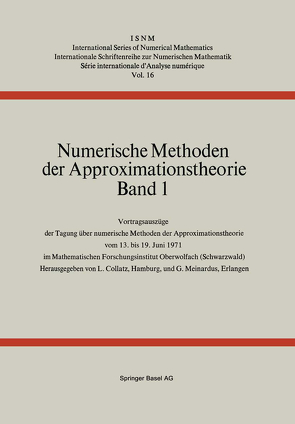 Numerische Methoden der Approximationstheorie von Collatz, MEINARDUS