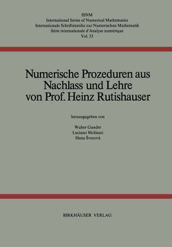 Numerische Prozeduren von Rutishauser,  H.
