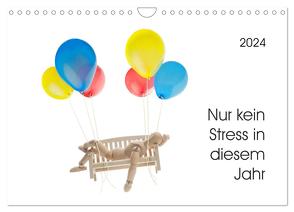 Nur kein Stress in diesem Jahr (Wandkalender 2024 DIN A4 quer), CALVENDO Monatskalender von Waurick,  Kerstin