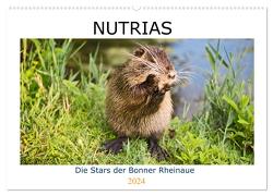 NUTRIAS – Die Stars der Bonner Rheinaue (Wandkalender 2024 DIN A2 quer), CALVENDO Monatskalender von boeTtchEr,  U