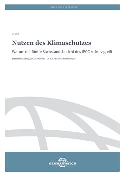 Nutzen des Klimaschutzes von Hohmeyer,  Olav