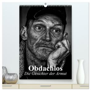 Obdachlos. Die Gesichter der Armut (hochwertiger Premium Wandkalender 2024 DIN A2 hoch), Kunstdruck in Hochglanz von Stanzer,  Elisabeth