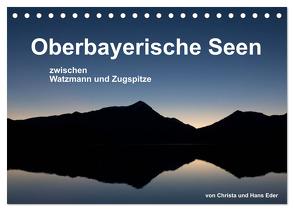 Oberbayerische Seen (Tischkalender 2024 DIN A5 quer), CALVENDO Monatskalender von und Hans Eder,  Christa