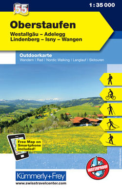 Oberstaufen Nr. 55 Outdoorkarte Deutschland 1:35 000