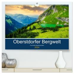 Oberstdorfer Bergwelt (hochwertiger Premium Wandkalender 2024 DIN A2 quer), Kunstdruck in Hochglanz von Kleinfeld,  Thorsten