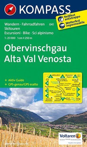 KOMPASS Wanderkarte Obervinschgau – Alta Val Venosta von KOMPASS-Karten GmbH