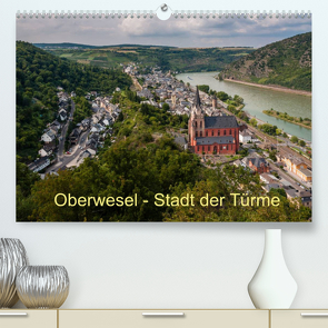 Oberwesel – Stadt der Türme (Premium, hochwertiger DIN A2 Wandkalender 2022, Kunstdruck in Hochglanz) von Hess,  Erhard