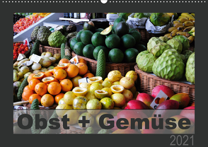 Obst + Gemüse (Wandkalender 2021 DIN A2 quer) von Bade,  Uwe