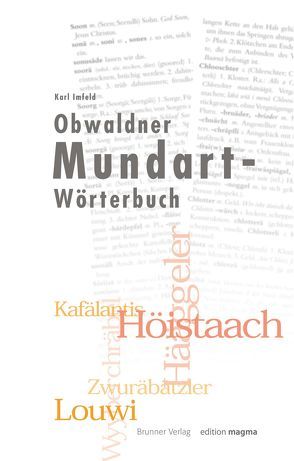 Obwaldner Mundart-Wörterbuch von Imfeld,  Karl
