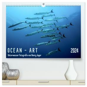 Ocean-Art / CH-Version (hochwertiger Premium Wandkalender 2024 DIN A2 quer), Kunstdruck in Hochglanz von Jager,  Henry