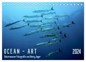 Ocean-Art / CH-Version (Tischkalender 2024 DIN A5 quer), CALVENDO Monatskalender von Jager,  Henry