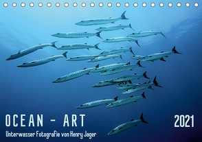 OCEAN – ART (Tischkalender 2021 DIN A5 quer) von Jager,  Henry