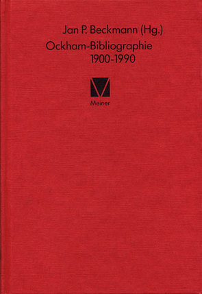 Ockham-Bibliographie 1900-1990 von Beckmann,  Jan P