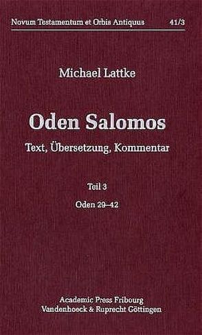 Oden Salomos. Teil 3 von Lattke,  Michael