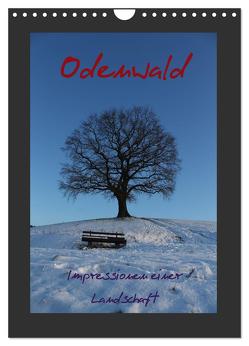 Odenwald – Impressionen einer Landschaft (Wandkalender 2024 DIN A4 hoch), CALVENDO Monatskalender von Kropp,  Gert