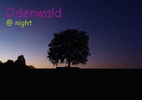 Odenwald @ night (Tischaufsteller DIN A5 quer) von Kropp,  Gert