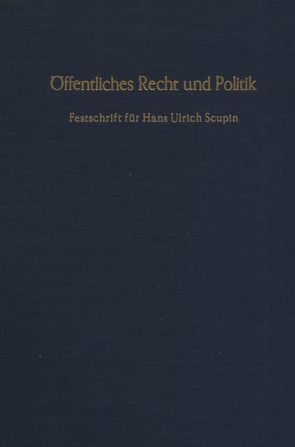 Öffentliches Recht und Politik. von Achterberg,  Norbert