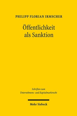 Öffentlichkeit als Sanktion von Irmscher,  Philipp Florian