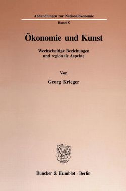 Ökonomie und Kunst. von Krieger,  Georg
