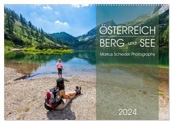 Österreich Berg und See (Wandkalender 2024 DIN A2 quer), CALVENDO Monatskalender von Schieder,  Markus