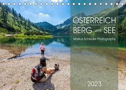 Österreich Berg und SeeAT-Version (Tischkalender 2023 DIN A5 quer) von Schieder,  Markus