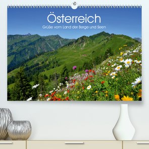 Österreich. Grüße vom Land der Berge und Seen (Premium, hochwertiger DIN A2 Wandkalender 2021, Kunstdruck in Hochglanz) von Stanzer,  Elisabeth