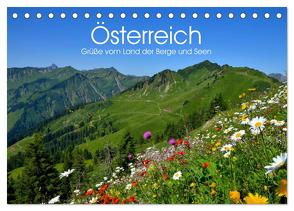 Österreich. Grüße vom Land der Berge und Seen (Tischkalender 2024 DIN A5 quer), CALVENDO Monatskalender von Stanzer,  Elisabeth