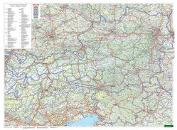 Österreich, Wandkarte 1:500.000, Magnetmarkiertafel, freytag & berndt