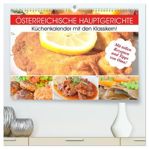 Österreichische Hauptgerichte. Küchenkalender mit den Klassikern! (hochwertiger Premium Wandkalender 2024 DIN A2 quer), Kunstdruck in Hochglanz von Hurley,  Rose