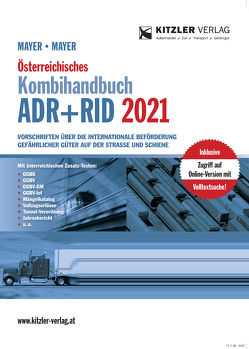 Österreichisches Kombihandbuch ADR+RID 2021 broschiert von Ing. Mayer,  Markus, Mayer,  Gerhard