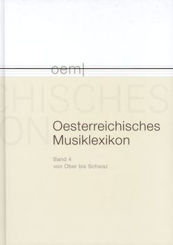 Österreichisches Musiklexikon / Österreichisches Musiklexikon Band 3 von Flotzinger,  Rudolf