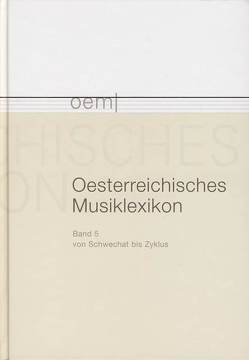 Österreichisches Musiklexikon / Österreichisches Musiklexikon Band 5 von Flotzinger,  Rudolf