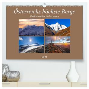 Österreichs höchste Berge (hochwertiger Premium Wandkalender 2024 DIN A2 quer), Kunstdruck in Hochglanz von Kramer,  Christa