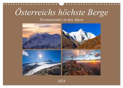 Österreichs höchste Berge (Wandkalender 2024 DIN A3 quer), CALVENDO Monatskalender von Kramer,  Christa