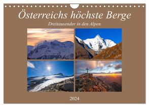Österreichs höchste Berge (Wandkalender 2024 DIN A4 quer), CALVENDO Monatskalender von Kramer,  Christa