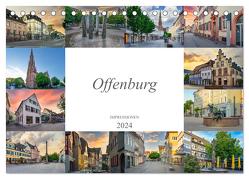 Offenburg Impressionen (Tischkalender 2024 DIN A5 quer), CALVENDO Monatskalender von Meutzner,  Dirk
