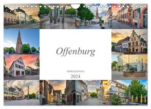 Offenburg Impressionen (Wandkalender 2024 DIN A4 quer), CALVENDO Monatskalender von Meutzner,  Dirk