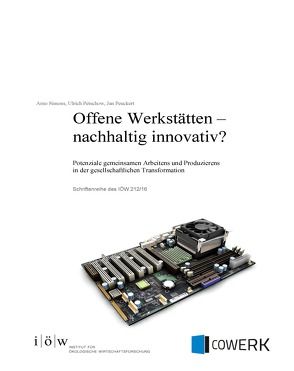 Offene Werkstätten – nachhaltig innovativ? von Petschow,  Ulrich, Peuckert,  Jan, Simons,  Arno