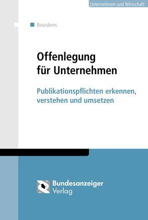 Offenlegung für Unternehmen von Beurskens,  Michael