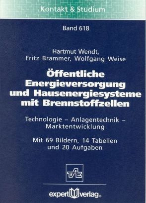 Öffentliche Energieversorgung und Hausenergiesysteme mit Brennstoffzellen von Brammer,  Fritz, Weise,  Wolfgang, Wendt,  Hartmut