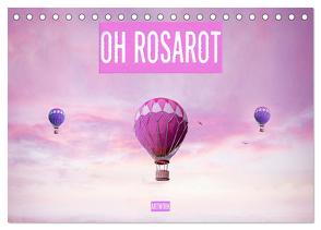 Oh Rosarot – Artwork (Tischkalender 2024 DIN A5 quer), CALVENDO Monatskalender von Brunner-Klaus,  Liselotte