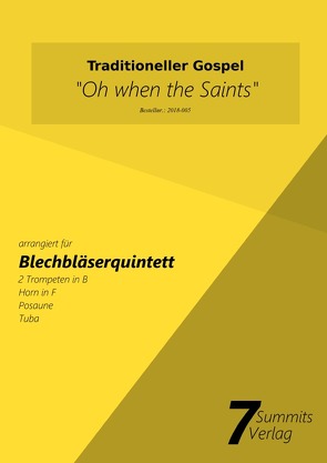 Oh when the Saints (arr. Christian Fath) von Fath,  Christian