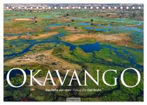 Okavango – Das Delta von oben (Tischkalender 2024 DIN A5 quer), CALVENDO Monatskalender von Bruhn,  Olaf