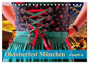 Oktoberfest München – o’zapft is (Tischkalender 2024 DIN A5 quer), CALVENDO Monatskalender von Roder,  Peter