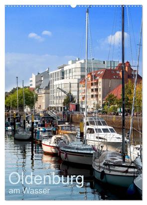 Oldenburg am Wasser (Wandkalender 2024 DIN A2 hoch), CALVENDO Monatskalender von Renken,  Erwin