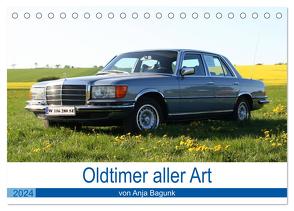 Oldtimer aller Art (Tischkalender 2024 DIN A5 quer), CALVENDO Monatskalender von Bagunk,  Anja