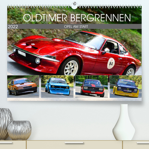 OLDTIMER BERGRENNEN – OPEL AM START (Premium, hochwertiger DIN A2 Wandkalender 2022, Kunstdruck in Hochglanz) von Laue,  Ingo
