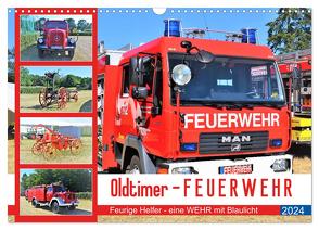 Oldtimer-FEUERWEHR (Wandkalender 2024 DIN A3 quer), CALVENDO Monatskalender von Klünder,  Günther